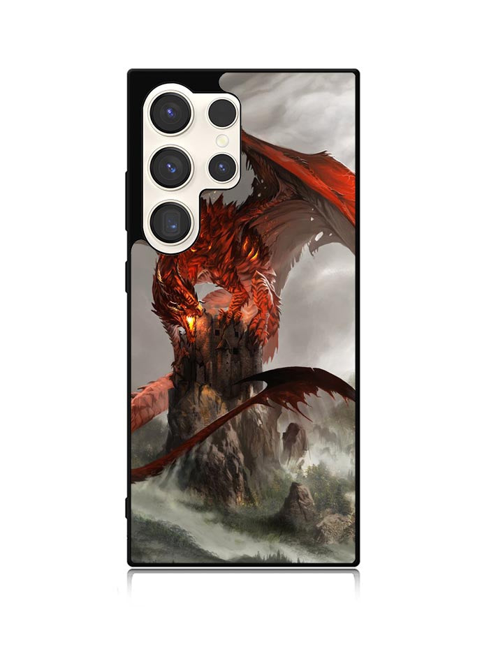 Red Dragon Wallpaper Samsung Galaxy S24 Ultra 5G Case