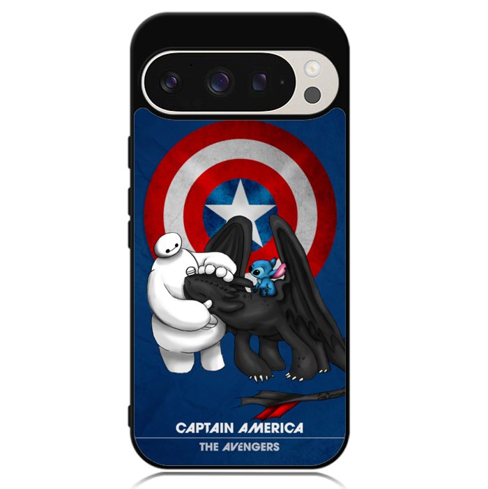 Stitch Baymax Toothless CAPTAIN AMERICA Google Pixel 9 | Pixel 9 Pro Case OV2340