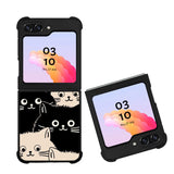 Cute Cat FORL0097 Samsung Galaxy Z Flip 5 , Z Flip 4 , Z Flip 3 ,  Z Fold 5 , Z Fold 4 , Z Fold 3 5G Case
