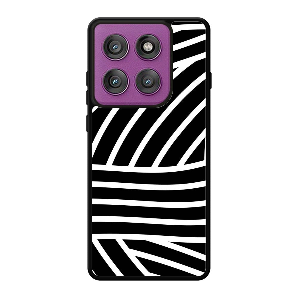 Black White FORL0114 Motorola Moto Edge 60 Pro Case