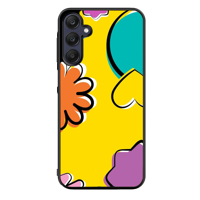 Yellow Abstract FORL0124 Samsung Galaxy A15 A25 A35 A55 5G Case