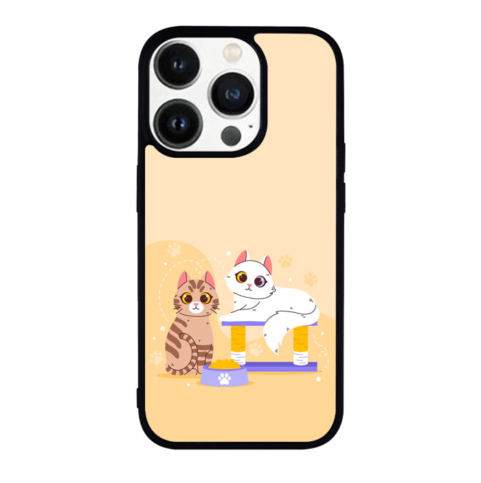 Duo Cute Cat FRL0258 iPhone 14 Pro Max | iPhone 14 Pro | iPhone 14 Plus | iPhone 14 Case