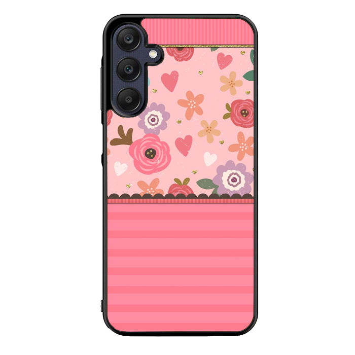 Pink Flowers FRL0274 Samsung Galaxy A15 A25 A35 A55 5G Case