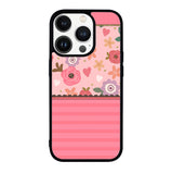 Pink Flowers FRL0274 iPhone 14 Pro Max | iPhone 14 Pro | iPhone 14 Plus | iPhone 14 Case