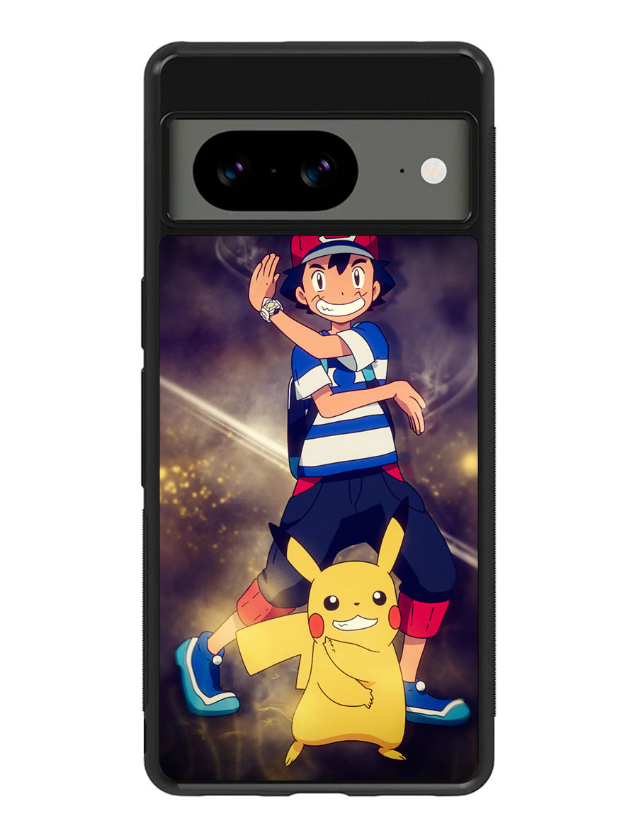 Pokemon Ash And Pikachu Google Pixel 8A Case QC9391