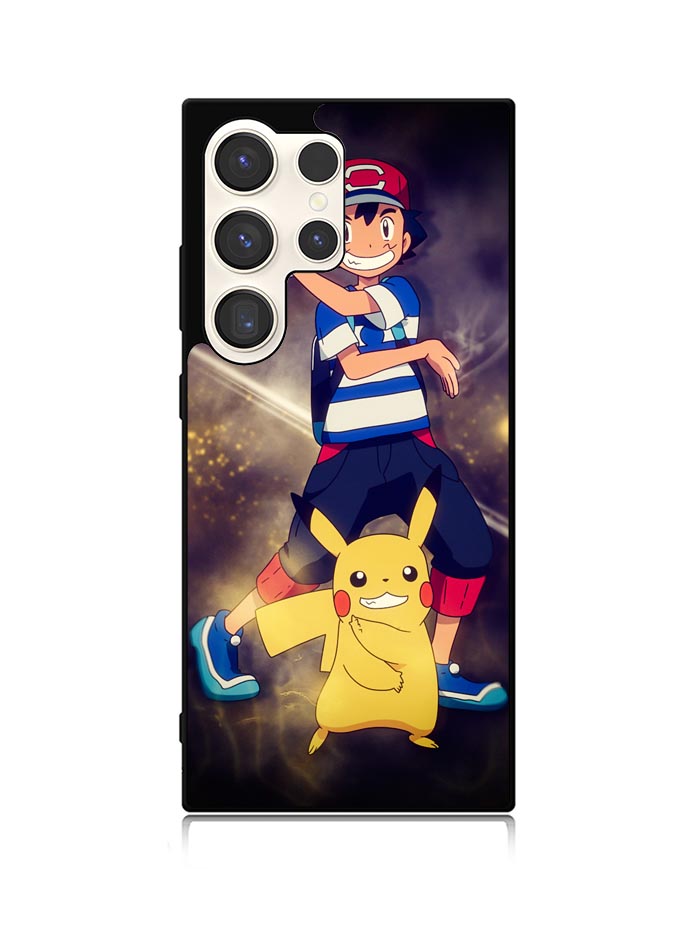 Pokemon Ash And Pikachu Samsung Galaxy S25 Ultra 5G Case QC9391