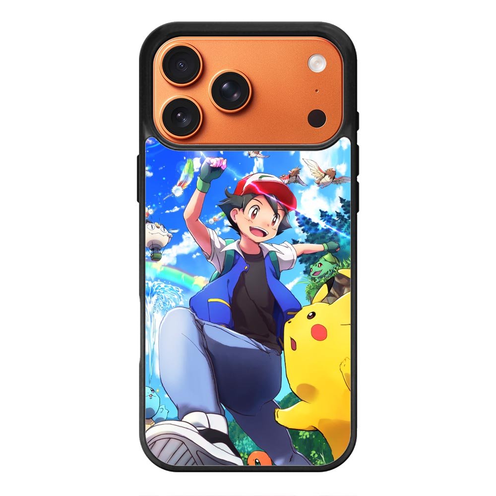 Pokemon Ash And Pikachu iPhone 17 Pro Case QC9392