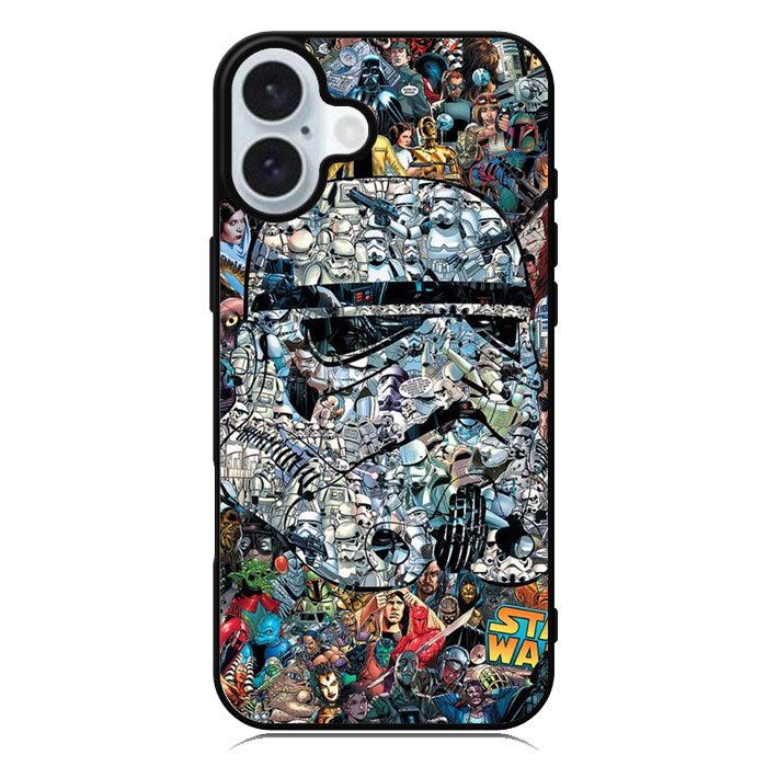 Pattern Darth Vader Star Wars iPhone 16 Case QC7977