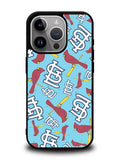 Pattern ST Louis Cardinals iPhone 14 Pro Case QC9214
