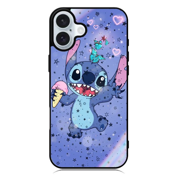 Stitch Butterfly iPhone 16 Plus Case QC9238