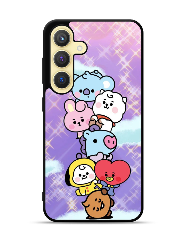 Happy BT21 Samsung Galaxy S24 Plus 5G , Samsung Galaxy S24+ 5G Case OV9311
