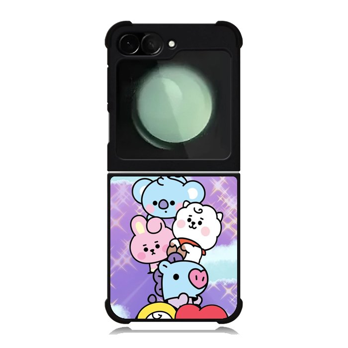 Happy BT21 Samsung Galaxy Z Flip 6 5G 2024 Case OV9311