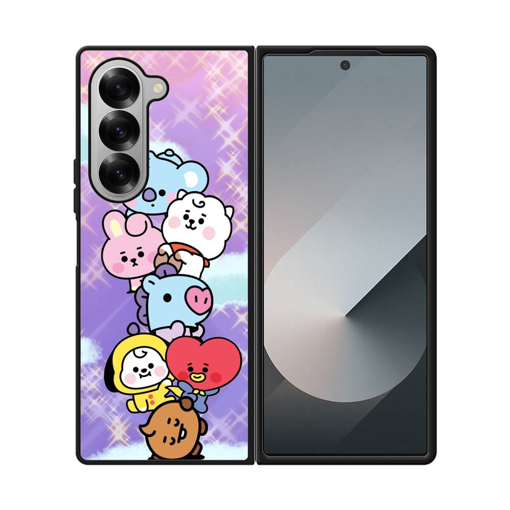 Happy BT21 Samsung Galaxy Z Fold 7 5G Case QC9311