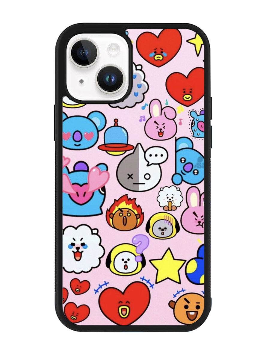 Pattern BT21 Cute iPhone 15 Plus Case OV9288