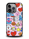 Pattern BT21 Cute iPhone 15 Pro Case OV9288