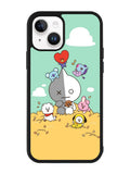 BT21 on the straw iPhone 15 Plus Case OV9307