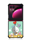 BT21 on the straw Motorola Moto Razr Plus 2023 , Moto Razr+ 2023 Case OV9307