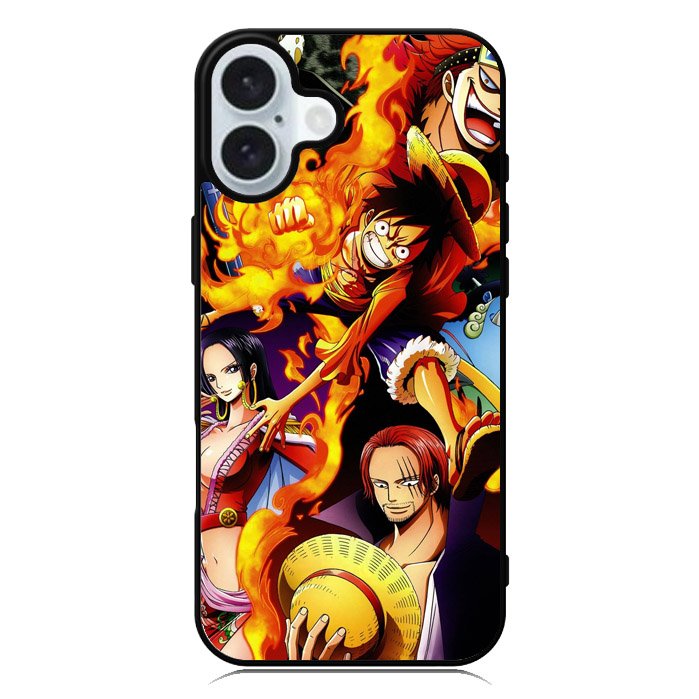 Luffy Shanks One Piece iPhone 16 Plus Case QC9181