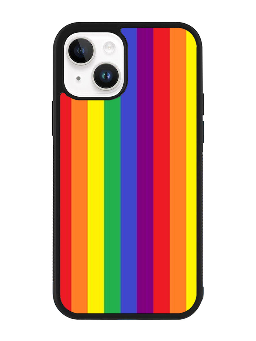 Rainbow Stripes iPhone 15 Plus Case OV8573