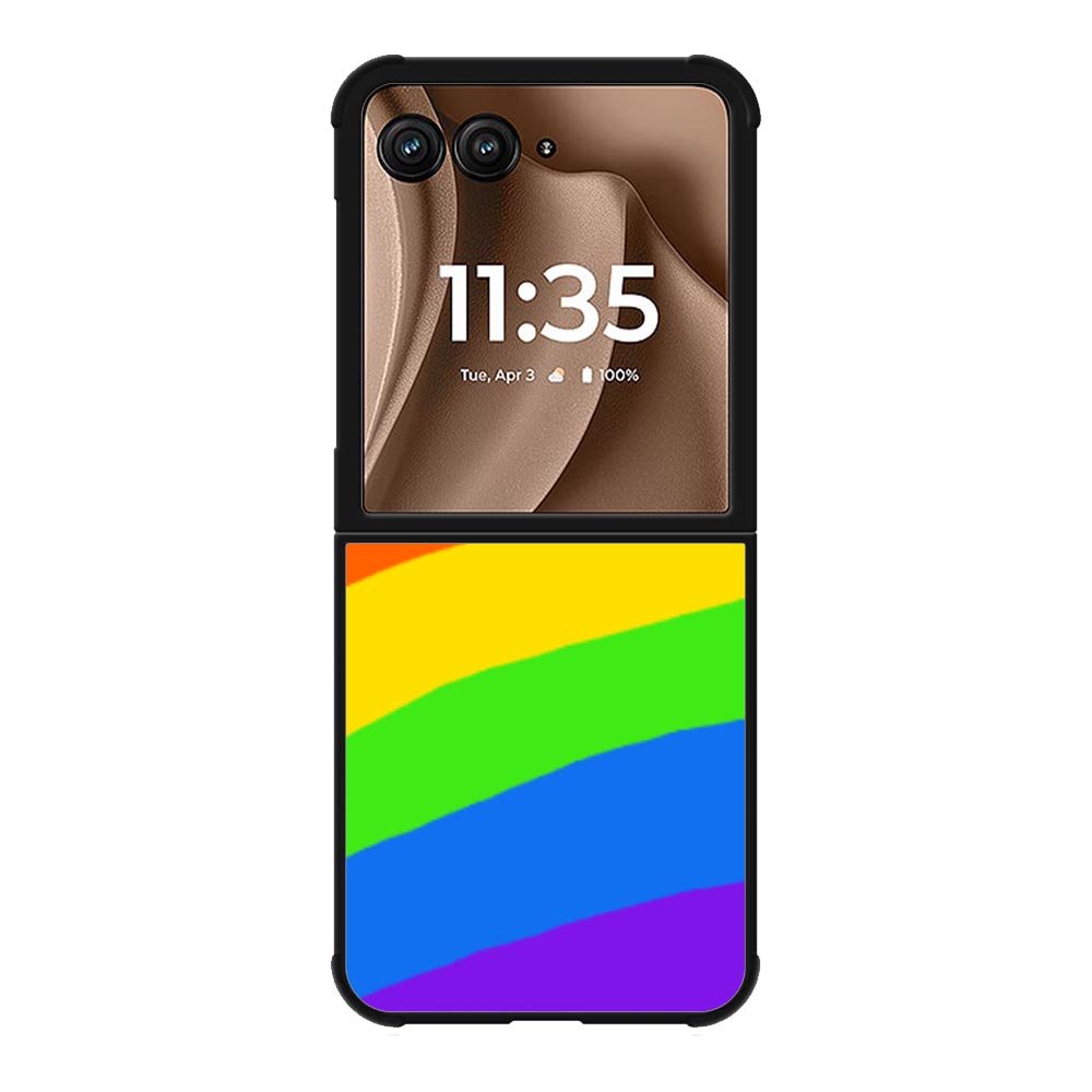 Rainbow Round Motorola Moto RAZR Plus 2025 Case OV8575