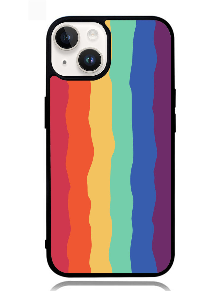 Pride Rainbow Stripes iPhone 14 Case OV8576