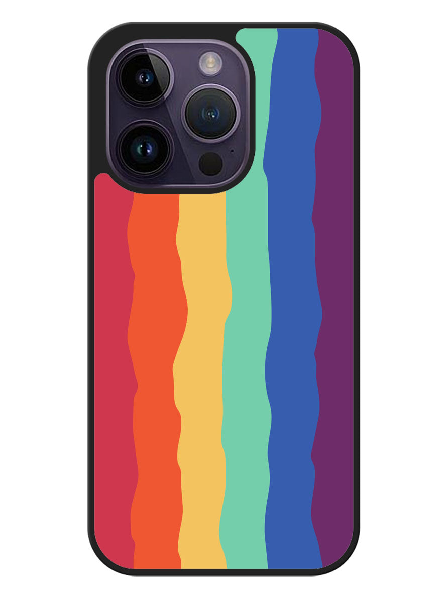 Pride Rainbow Stripes iPhone 14 Pro Case OV8576