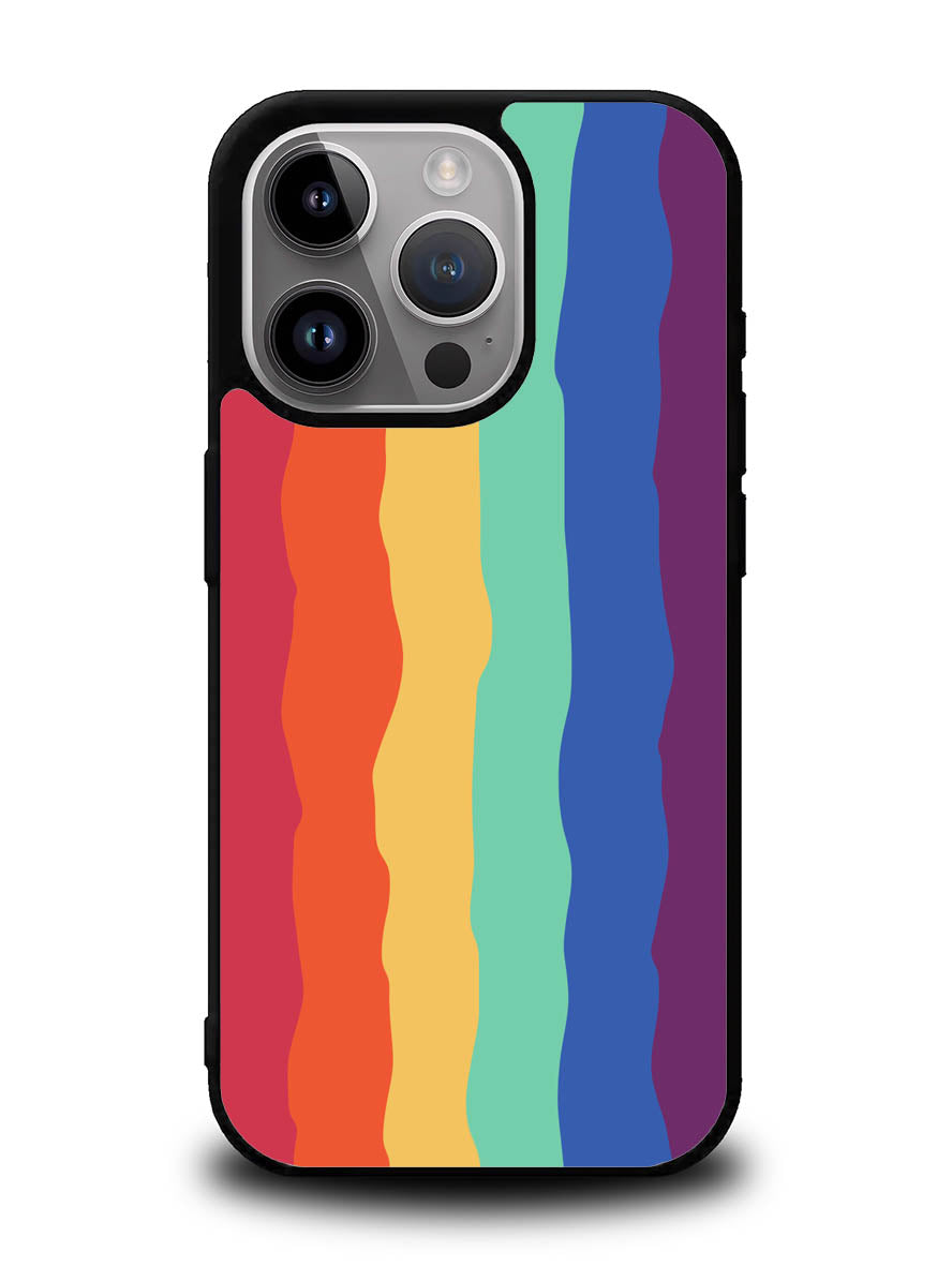 Pride Rainbow Stripes iPhone 15 Pro Case