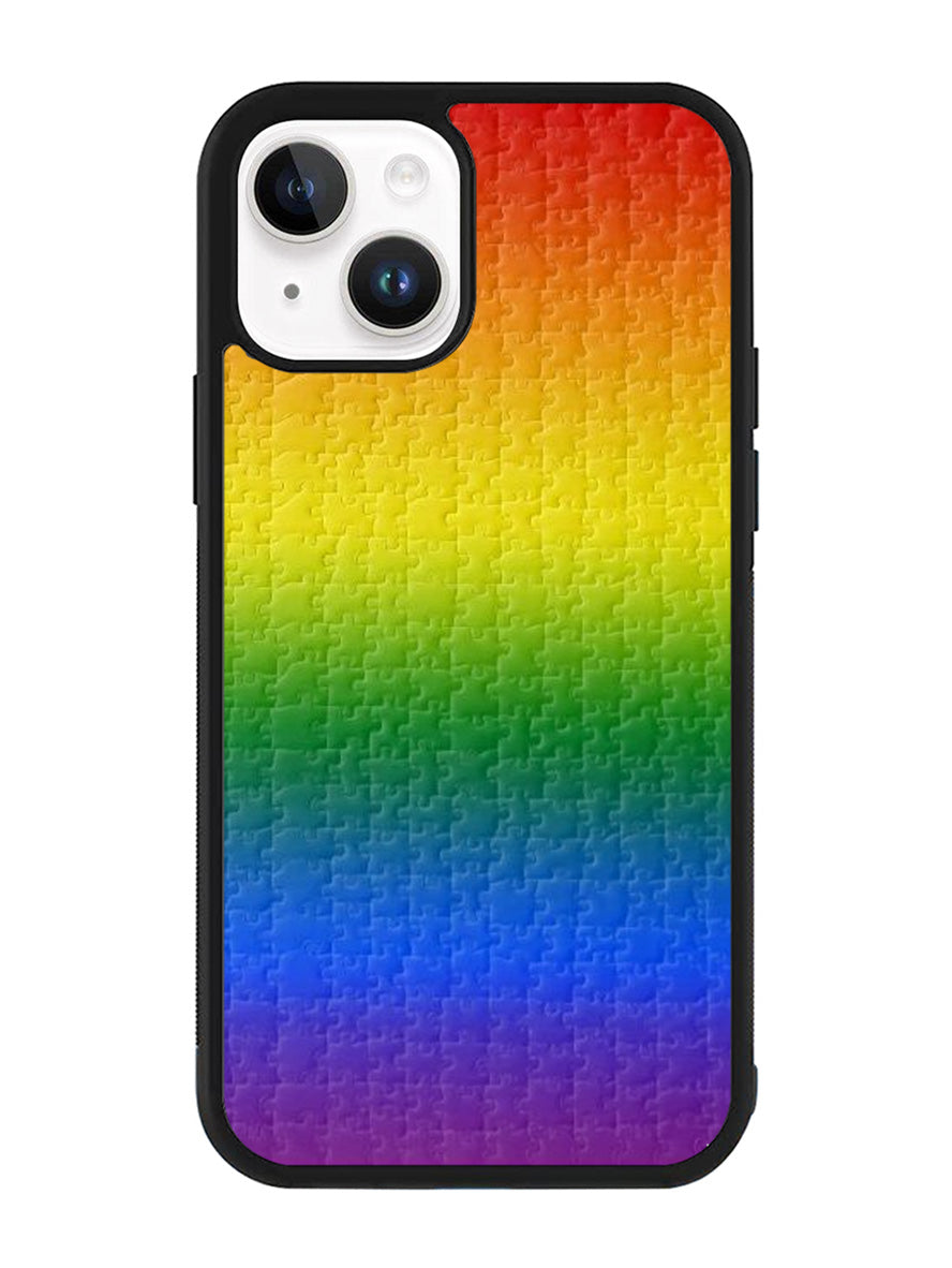 Puzzle Rainbow iPhone 14 Plus Case QC8577