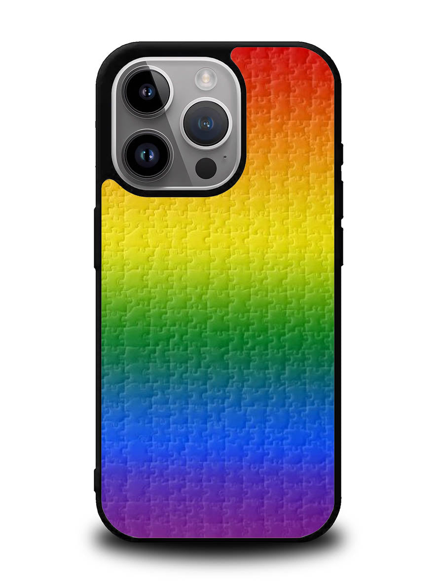 Puzzle Rainbow iPhone 15 Pro Max Case OV8577