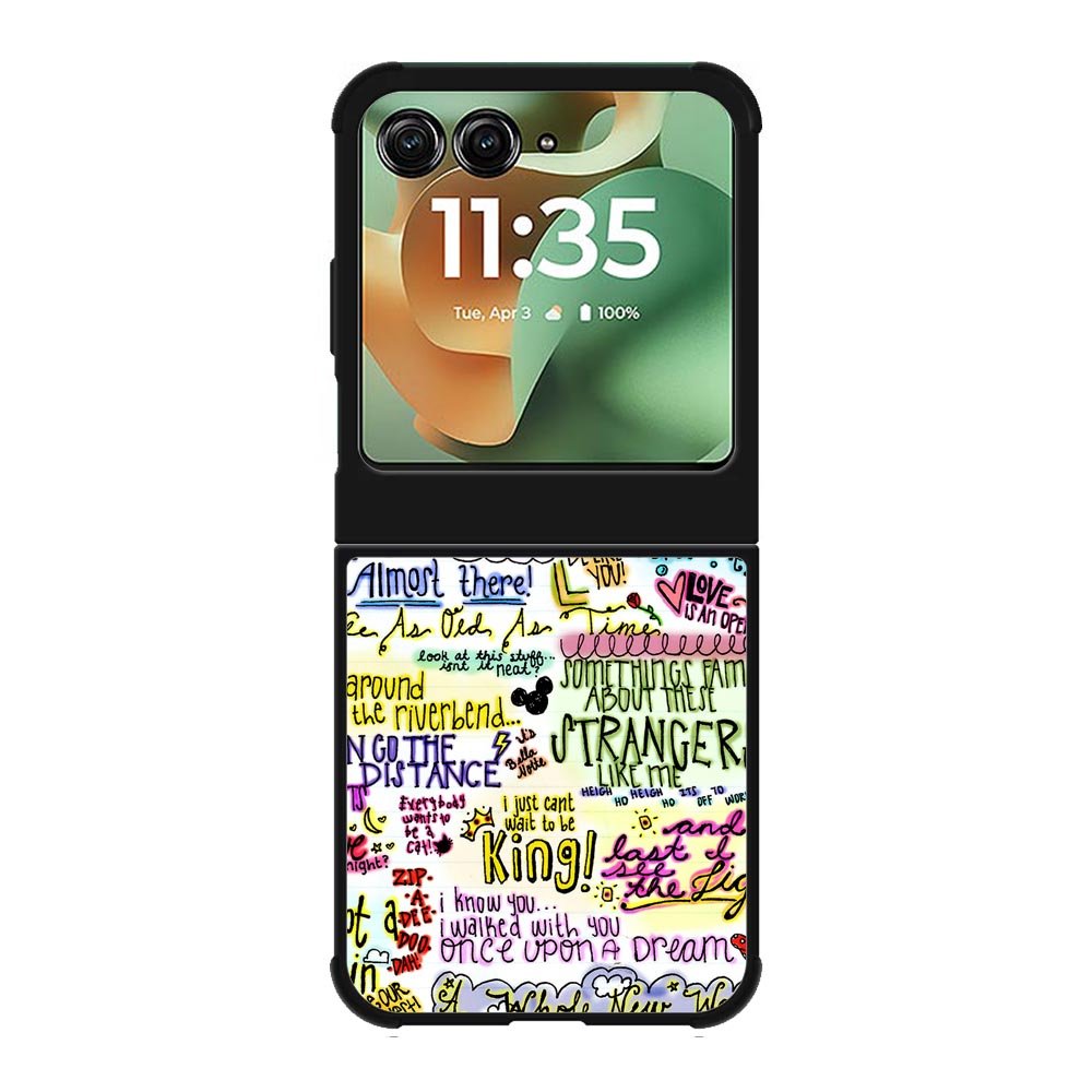Disney Song Lyrics Motorola Moto RAZR 2025 Case OV4702