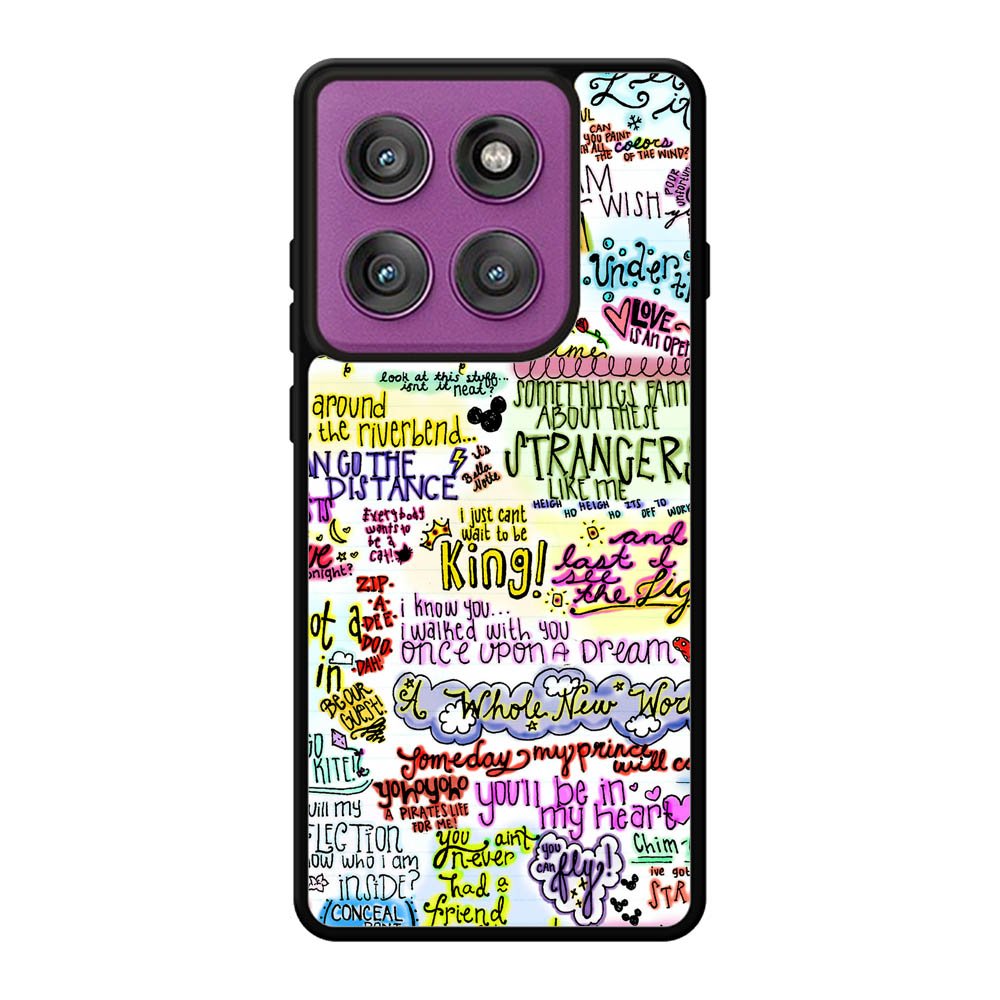 Disney Song Lyrics Motorola Moto Edge 60 Pro Case QC4702