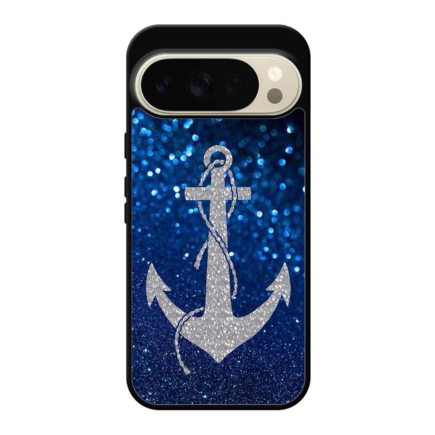 Blue Glitters Anchor Google Pixel 10 Pro Case QC4188