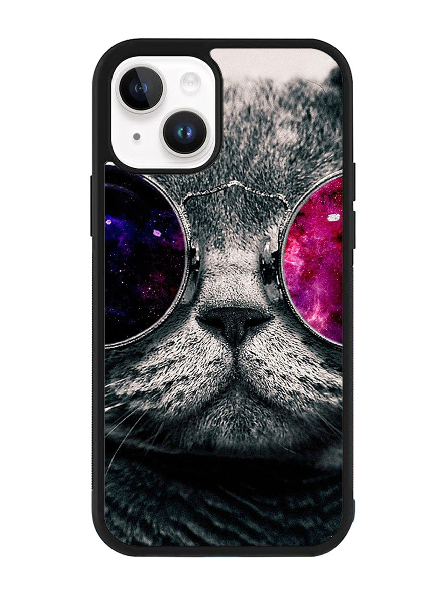 Cat Glasses iPhone 14 Plus Case QC4396