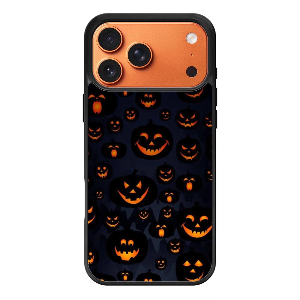 Scary Halloween Pumpkin Masks iPhone 17 Pro Case QC2654