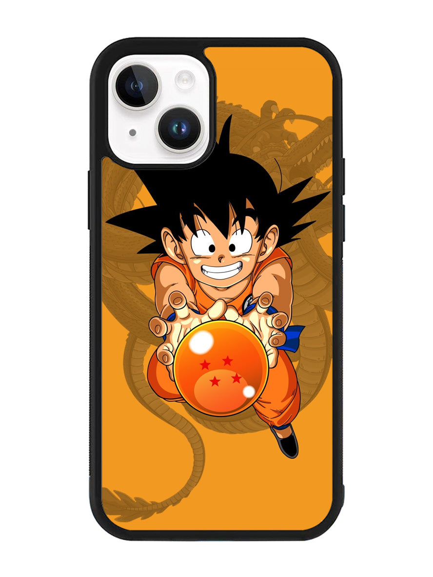 Son Goku and the Dragon Ball iPhone 14 Plus Case QC2545