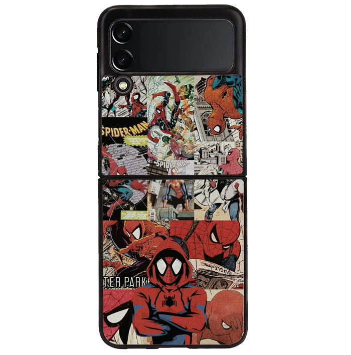 Spiderman Collage 1st Samsung Galaxy Z Flip 4 5G 2022 Case
