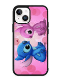Stitch Pink And Blue iPhone 15 Case OV2345