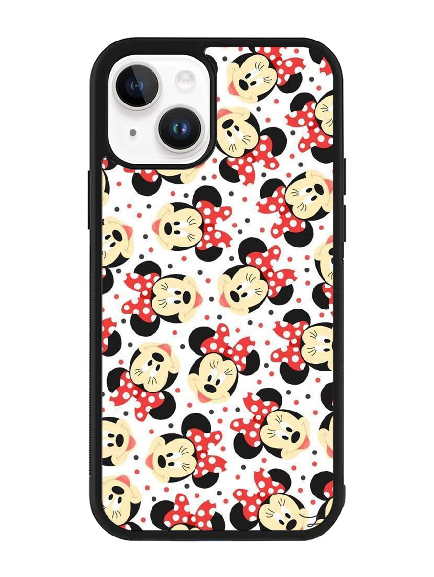 Disney Minnie Mouse Face Cute iPhone 15 Case OV4705