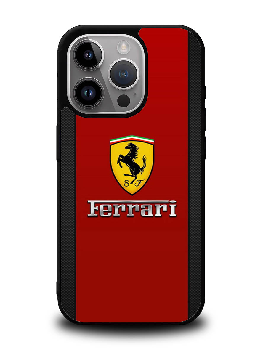 Ferrari Chrome Logo iPhone 16 Pro Max Case