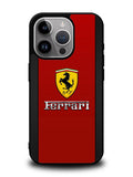 Ferrari Chrome Logo iPhone 15 Pro Case