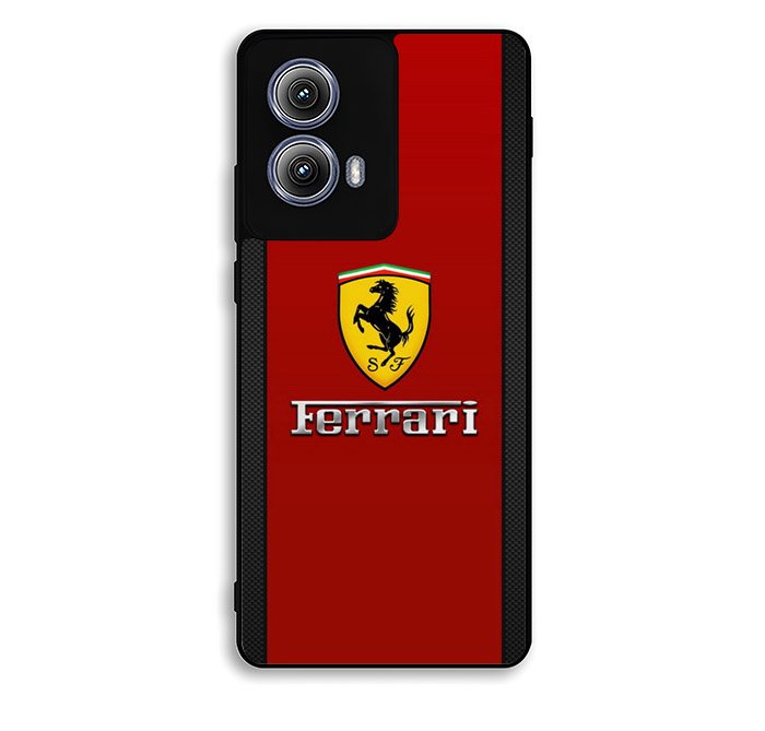 Ferrari Chrome Logo Motorola Moto Edge 2024 Case OV6701