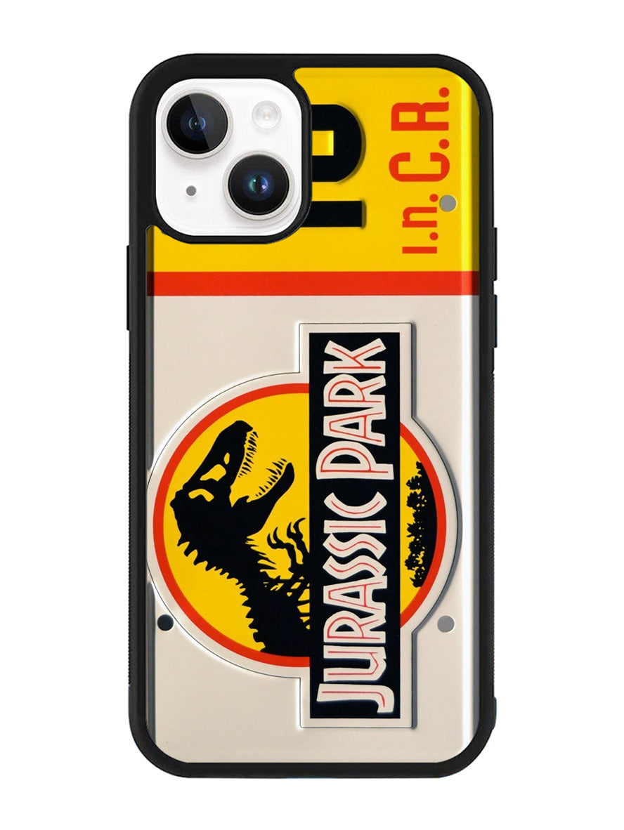 Jurassic Park Jeep License iPhone 15 Case OV3640