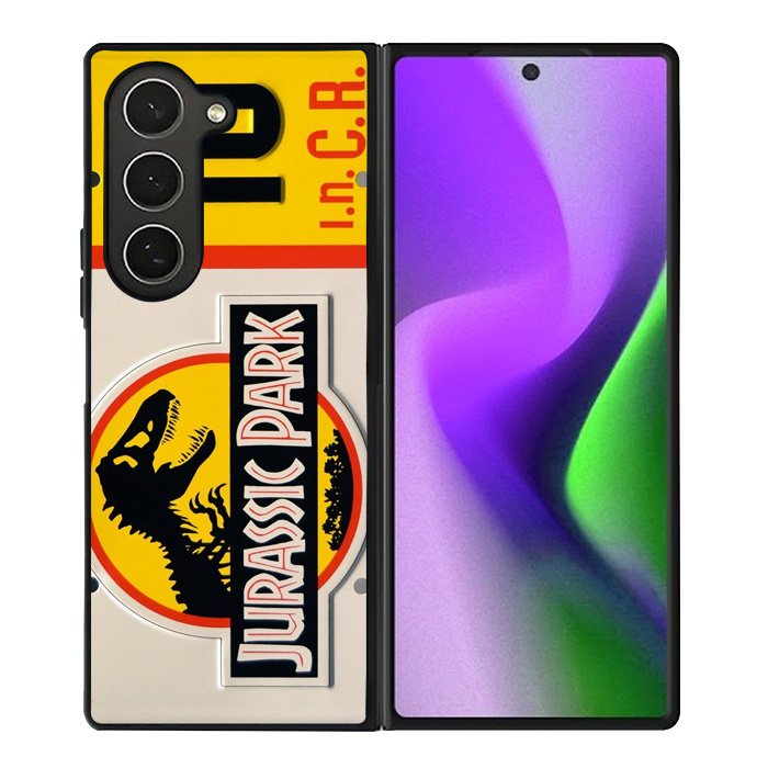 Jurassic Park Jeep License Samsung Galaxy Z Fold 6 Case