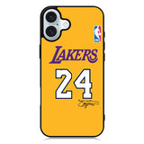 Lakers 24 iPhone 16 Plus Case