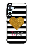 Stripes gold heart Samsung Galaxy A15 5G Case OV2313