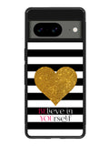 Stripes gold heart Google Pixel 8 Case QC2313