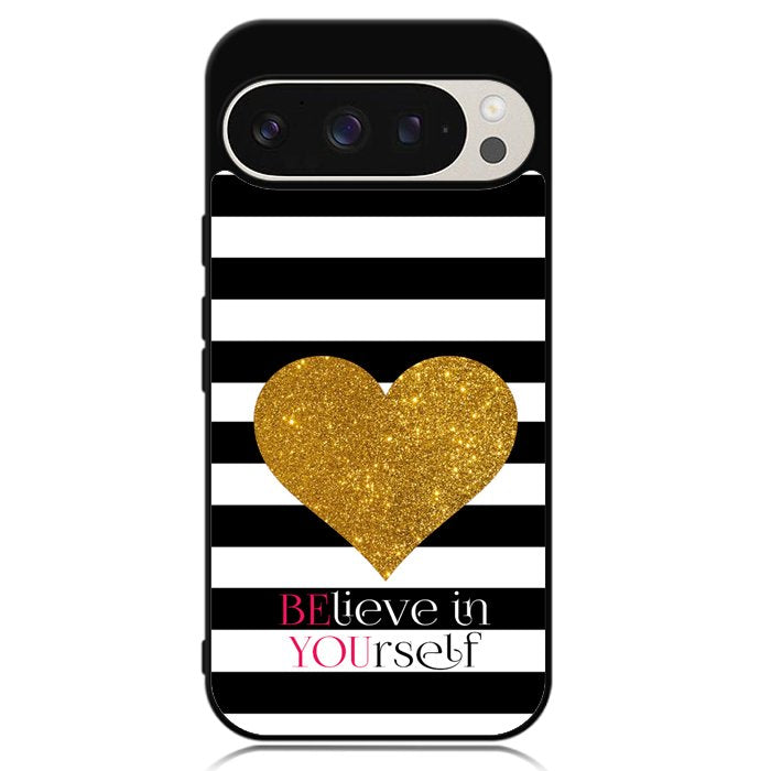 Stripes gold heart Google Pixel 9 | Pixel 9 Pro Case OV2313
