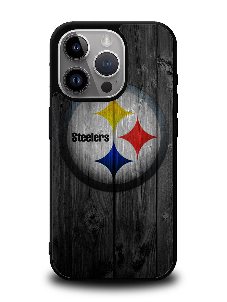 Pittsburgh Steelers Wood iPhone 14 Pro Case QC2863