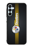Pittsburgh Steelers Carbon Metal Samsung Galaxy A35 5G Case OV2875