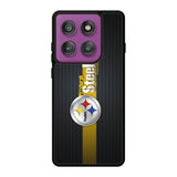 Pittsburgh Steelers Carbon Metal Motorola Moto Edge 60 Pro Case OV2875
